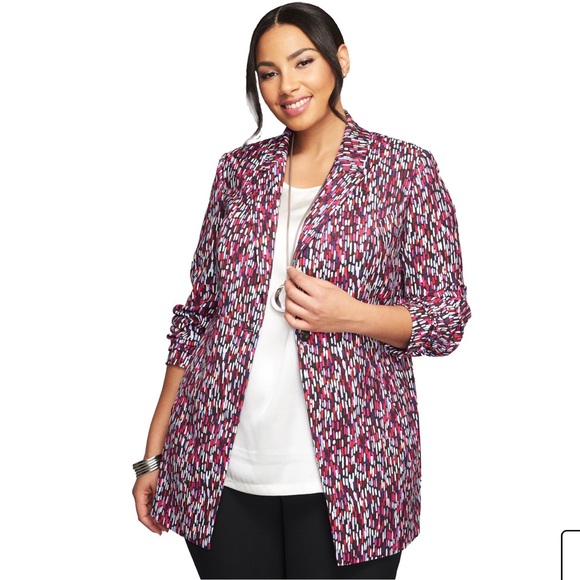 Jessica London Jackets & Blazers - Jessica London gorgeous multicolor blazer jacket